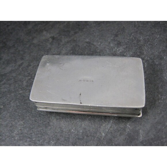 Vintage English Sterling Enamel Pill Box Art Nouveau - Picture 8 of 10